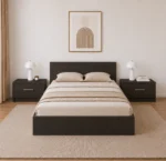 Set dormitor model Anca in wenge pentru pat matrimonial si noptiere
