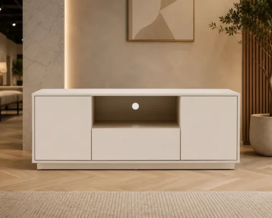 Consola TV Clara in nuanta bej pentru living