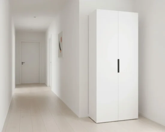 Dulap model Corsica alb din pal melaminat pentru hol