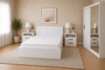Set de pat Carol cu dressing si noptiere pentru dormitor
