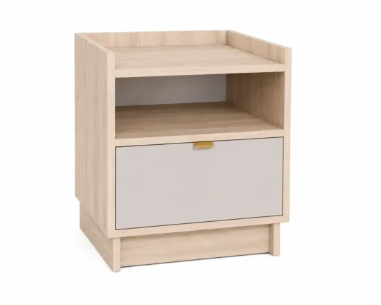 Set 2 Noptiere Adria cu Sertar și Raft